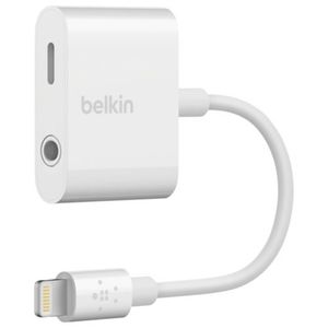 Belkin RockStar™ Lightning to 3.5mm Audio Cable + Audio Charger Splitter, 2-in-1